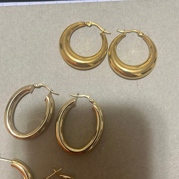 3 Pairs of Hoops- New - Picture 3 of 4